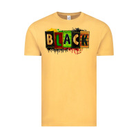 Vintage Mustard Black juneteenth Vintage Tee - Zillion Design Studio