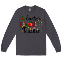 Smoke santas favourite teacher Long Sleeve Tee - AdoDesignShop