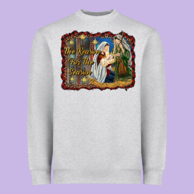 Jesus Is The Reason For The Season Heavyweight Sweatshirt Designed By Ranaportraitstore