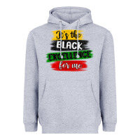 Heather Grey it s the black excellence for me Heavyweight Hoodie - MaliasSmallBusiness