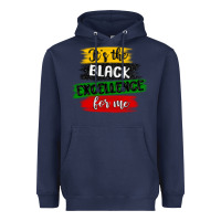 Navy it s the black excellence for me Heavyweight Hoodie - MaliasSmallBusiness