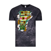 Cloud Black Vermont State Map Vintage Tee - RanaPortraitStore