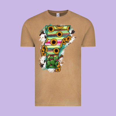 Vermont State Map Vintage Tee Designed By Ranaportraitstore