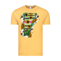 Vintage Mustard Vermont State Map Vintage Tee - RanaPortraitStore