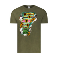 Vintage Olive Vermont State Map Vintage Tee - RanaPortraitStore