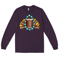 Plum football gemstone sunflower Long Sleeve Tee - JahusDesignShop