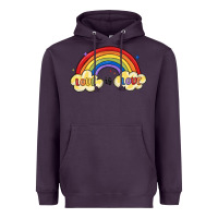 Plum love is love lgbtq Heavyweight Hoodie - MaliasSmallBusiness