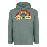 Sage love is love lgbtq Heavyweight Hoodie - MaliasSmallBusiness