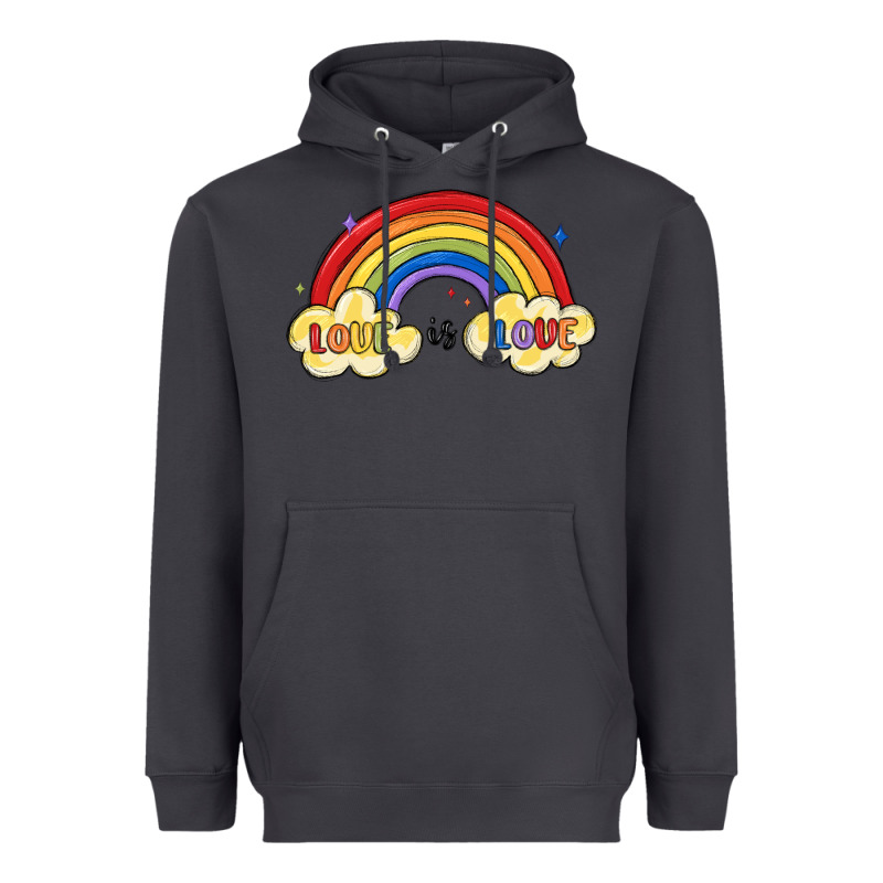 Love Is Love Lgbtq Heavyweight Hoodie by MaliasSmallBusiness | Teevron