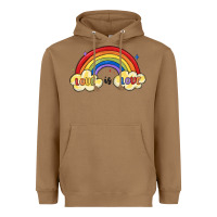 Toasted Coconut love is love lgbtq Heavyweight Hoodie - MaliasSmallBusiness