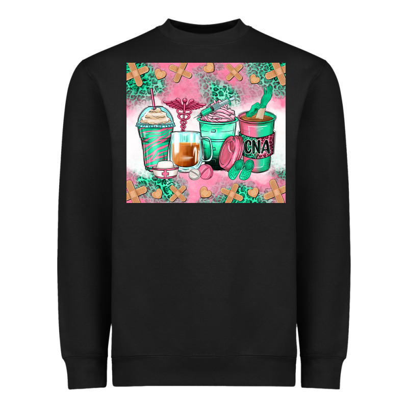 Certified Nursing Assistant Coffee Cups Heavyweight Sweatshirt by Zillion Design Studio | Teevron