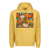 Antique Gold fall pumpkin tumbler Premium Hoodie - BundleAndBundleShop