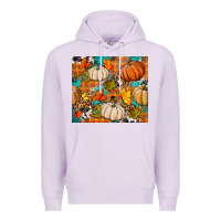 Lilac fall pumpkin tumbler Premium Hoodie - BundleAndBundleShop