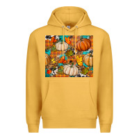 Mustard fall pumpkin tumbler Premium Hoodie - BundleAndBundleShop
