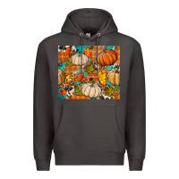 Smoke fall pumpkin tumbler Premium Hoodie - BundleAndBundleShop