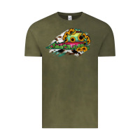 Vintage Olive Virginia State Map Vintage Tee - RanaPortraitStore
