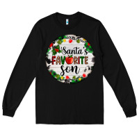 Black christmas  cookie and light santas favorite   son Long Sleeve Tee - AdoDesignShop