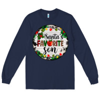 Navy christmas  cookie and light santas favorite   son Long Sleeve Tee - AdoDesignShop