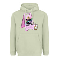 Matcha caution i haven't had my coffee yet Heavyweight Hoodie - MaliasSmallBusiness