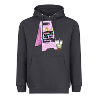 Smoke caution i haven't had my coffee yet Heavyweight Hoodie - MaliasSmallBusiness