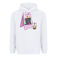 White caution i haven't had my coffee yet Heavyweight Hoodie - MaliasSmallBusiness