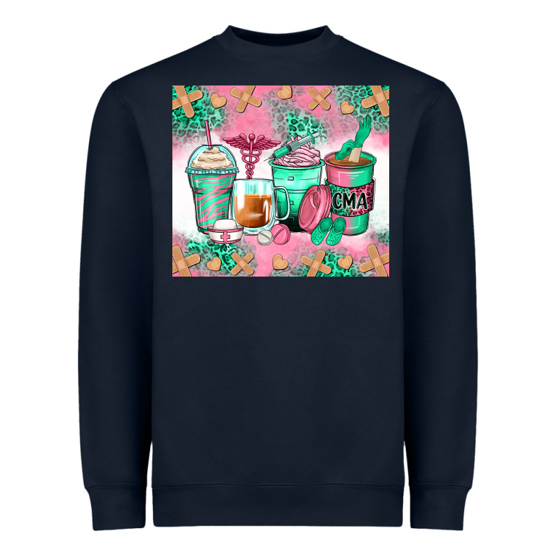 Certified Medical Assistant Coffee Cups Heavyweight Sweatshirt by Zillion Design Studio | Teevron