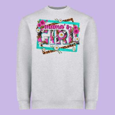 Mamas Girl Heavyweight Sweatshirt Designed By Texasbilliewilder