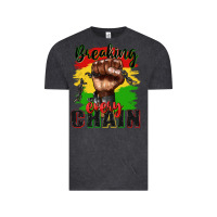 Vintage Black Breaking every chain juneteenth Vintage Tee - Zillion Design Studio