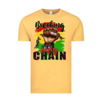 Vintage Mustard Breaking every chain juneteenth Vintage Tee - Zillion Design Studio