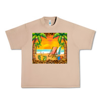 Burro sunset beach Urban Heavy Tee - BarkalooDesign