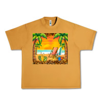 Peanut Butter sunset beach Urban Heavy Tee - BarkalooDesign