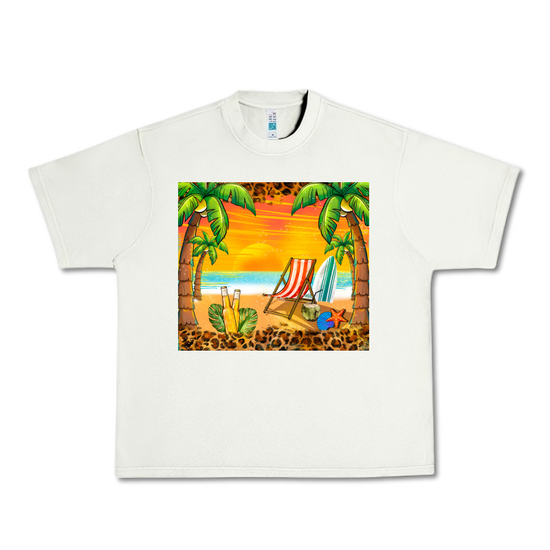 Sunset Beach Urban Heavy Tee by BarkalooDesign | Teevron