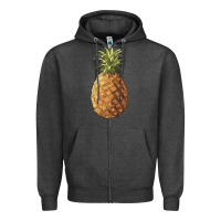 Charcoal Heather pineapple Zipper Hoodie - Artiststas