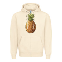 Sandshell pineapple Zipper Hoodie - Artiststas