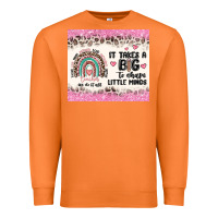 Carrot it takes a big to shape little minds Premium Sweatshirt - MaliasSmallBusiness