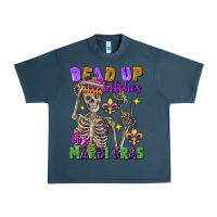 Midnight Navy bead up bitches it's mardi gras skeleton Urban Heavy Tee - FaDigitalArtStudio