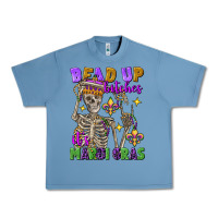 Pebble Blue bead up bitches it's mardi gras skeleton Urban Heavy Tee - FaDigitalArtStudio