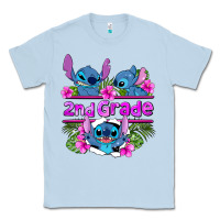 Dusty Blue preview flower stitch 2nd grade Classic Tee - AdoDesignShop
