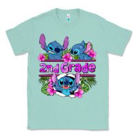 Seafoam preview flower stitch 2nd grade Classic Tee - AdoDesignShop