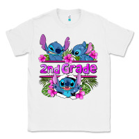 White preview flower stitch 2nd grade Classic Tee - AdoDesignShop