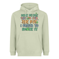 Matcha some people like to stir the pot i prefer to smoke Heavyweight Hoodie - MaliasSmallBusiness