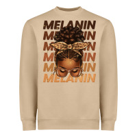 Mushroom melanin afro messy bun Heavyweight Sweatshirt - texasbilliewilder
