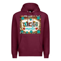 Burgundy teacher mode tumbler Premium Hoodie - BundleAndBundleShop