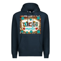 Navy teacher mode tumbler Premium Hoodie - BundleAndBundleShop