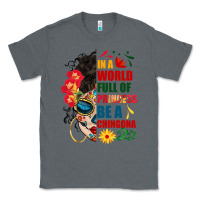 Charcoal Heather in a world full of princess be a chingona Classic Tee - BundleAndBundleShop