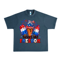 Midnight Navy 4th of July ice creams tastes like freedom Urban Heavy Tee - Neo Western