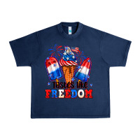 Navy 4th of July ice creams tastes like freedom Urban Heavy Tee - Neo Western
