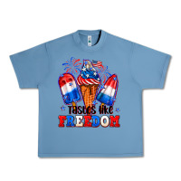 Pebble Blue 4th of July ice creams tastes like freedom Urban Heavy Tee - Neo Western