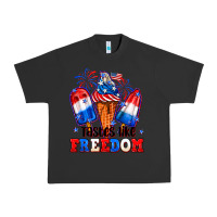Pigment Black 4th of July ice creams tastes like freedom Urban Heavy Tee - Neo Western