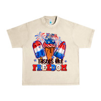 4th Of July Ice Creams Tastes Like Freedom Urban Heavy Tee | Teevron